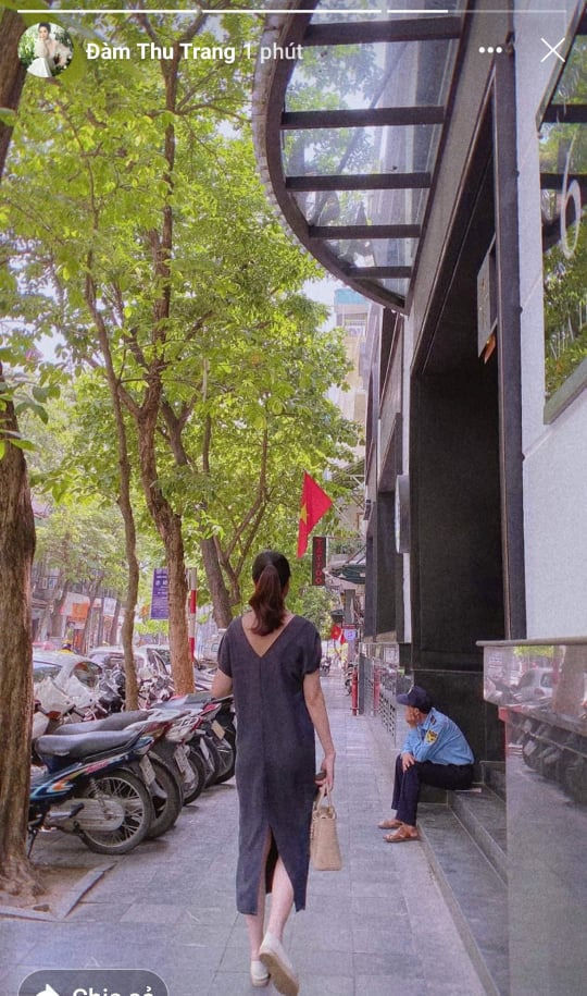 Đàm Thu Trang lần đầu khoe bụng bầu chính thức xác nhận có con