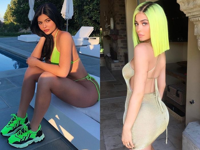 Diện đồ xanh neon: Chị em nhà Kardashian quyến rũ, H’hen Niê cá tính