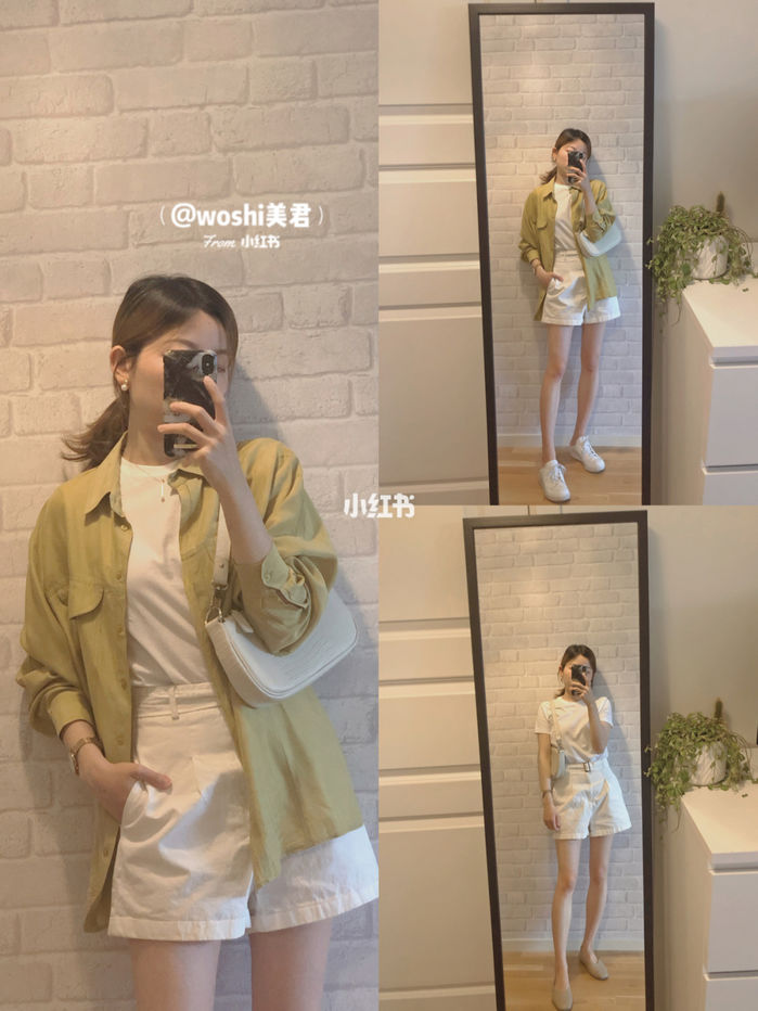 1001 cách mix đồ với áo phông trắng: Phối với short jean trắng