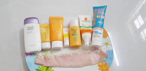 Thí nghiệm so sánh tác dụng của 7 loại kem chống nắng bằng da heo