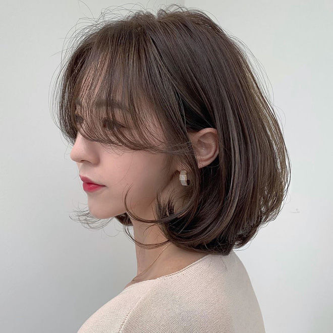 5 kiểu mái siêu nịnh mặt lại trendy: Mái kiểu Pháp, mái thưa ngang