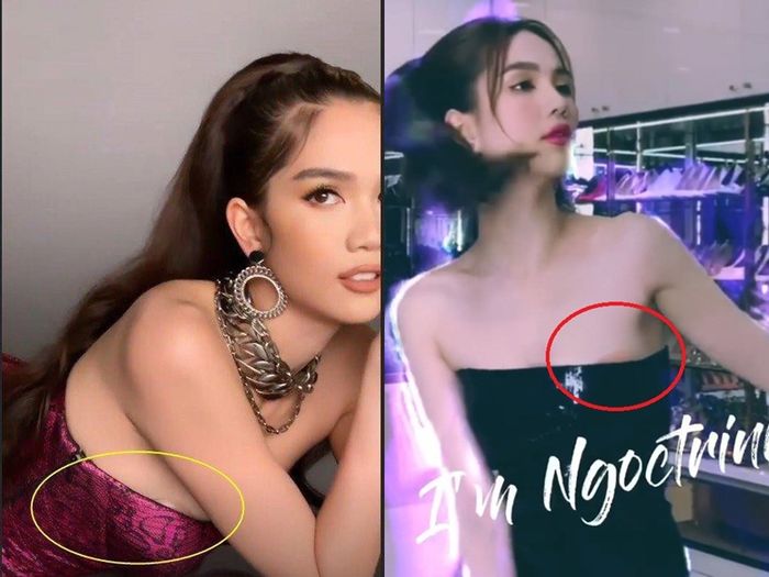 Mỹ nhân Vbiz gặp sự cố với váy áo cúp ngực: Hương Giang suýt lộ hàng