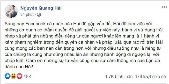 Quang Hải lộ tin nhắn nhạy cảm, CDM: Bad boy chính hiệu đây rồi