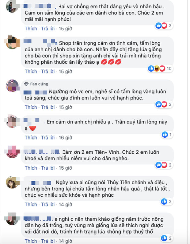 Thủy Tiên tiếp tục chi tiền tỷ tặng lúa giống cho bà con miền Tây