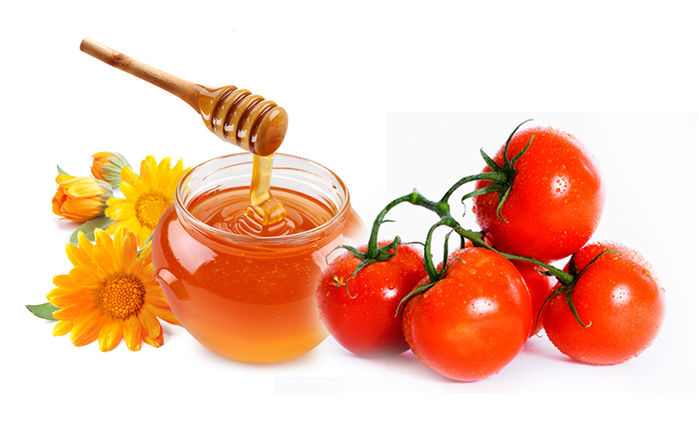4 công thức tắm trắng với cà chua: Kết hợp với mật ong giúp giảm mụn