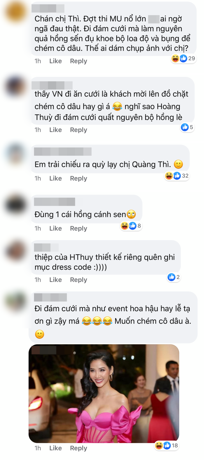 Đám cưới Thúy Vân: Hoàng Thùy mặc đồ nổi, thích giật spotlight