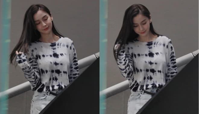 Ảnh hậu trường chưa chỉnh sửa của Angelababy gây sốt