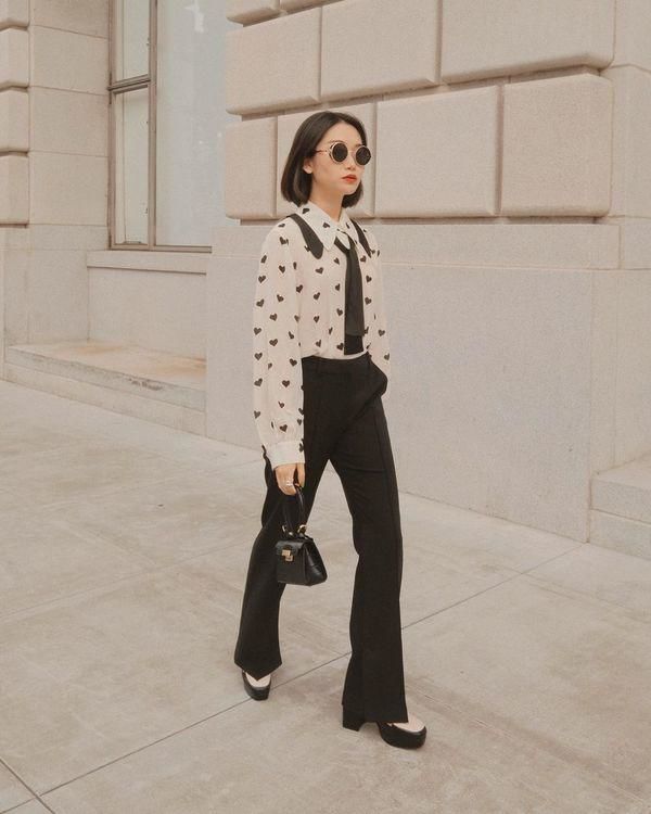 4 kiểu sơ mi nâng tầm style công sở: Tham khảo sơ mi họa tiết hoa