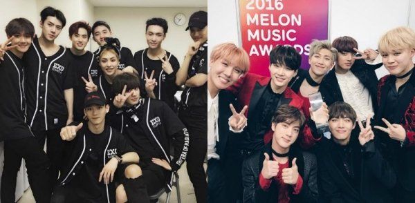 BTS và EXO cứ đụng hàng thường xuyên nhưng khó để phân thắng bại