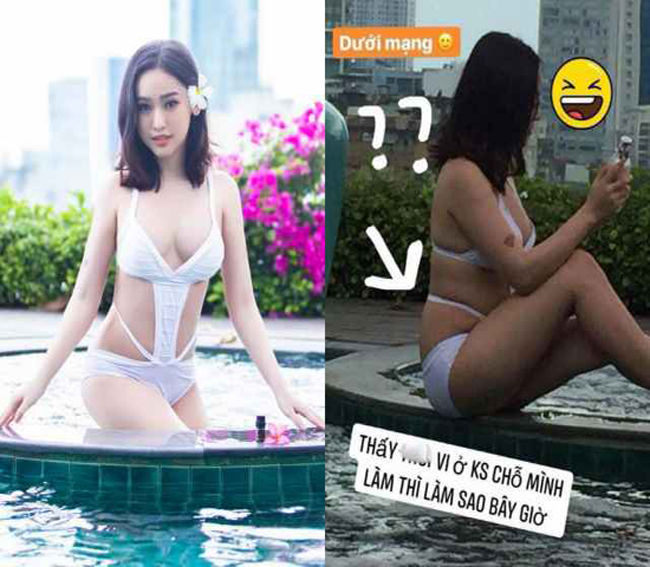 Khác biệt ảnh tự đăng và được “tag: Ngân 98 bị cho photoshop quá đà