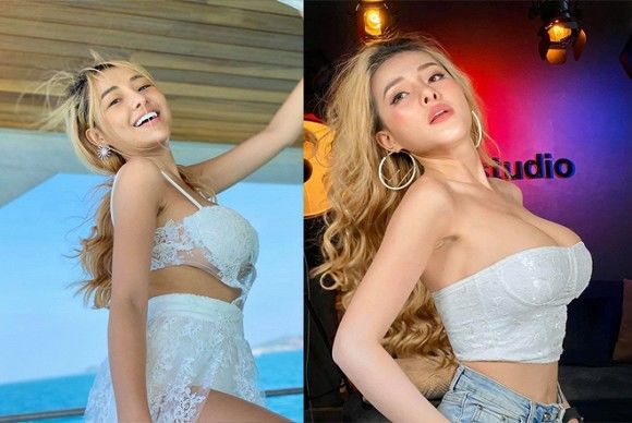 Khác biệt ảnh tự đăng và được “tag: Ngân 98 bị cho photoshop quá đà