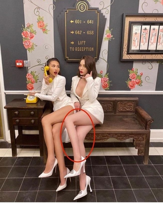 Khác biệt ảnh tự đăng và được “tag: Ngân 98 bị cho photoshop quá đà