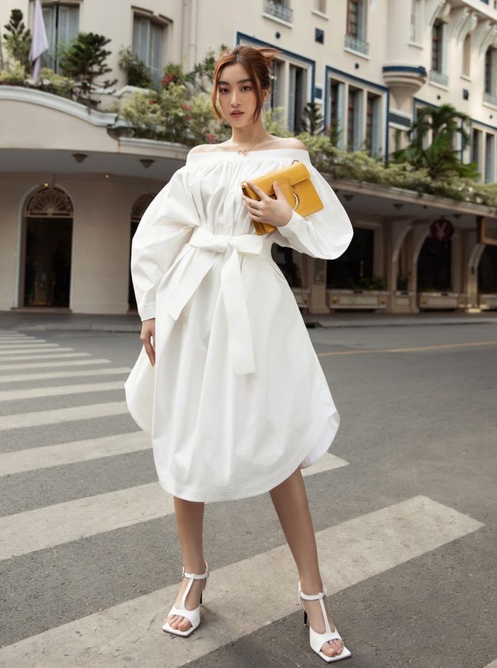 Sao Việt ồ ạt lăng-xê phong cách white on white: Tóc Tiên khí chất
