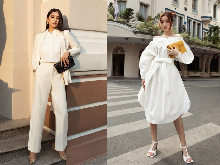 Sao Việt ồ ạt lăng-xê phong cách white on white: Tóc Tiên khí chất