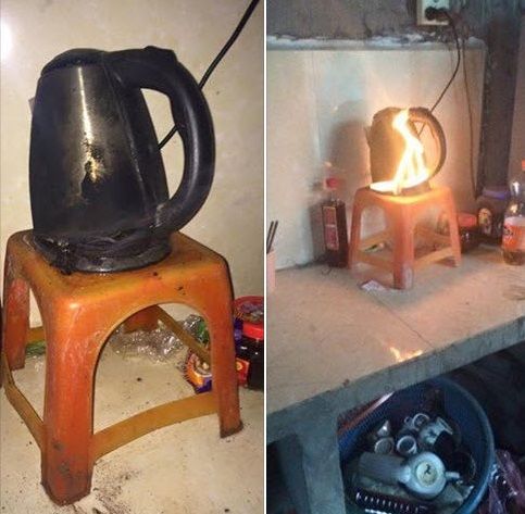 Cảnh báo: Ấm siêu tốc tiện lợi nhưng cũng dễ gây cháy nổ nếu bất cẩn