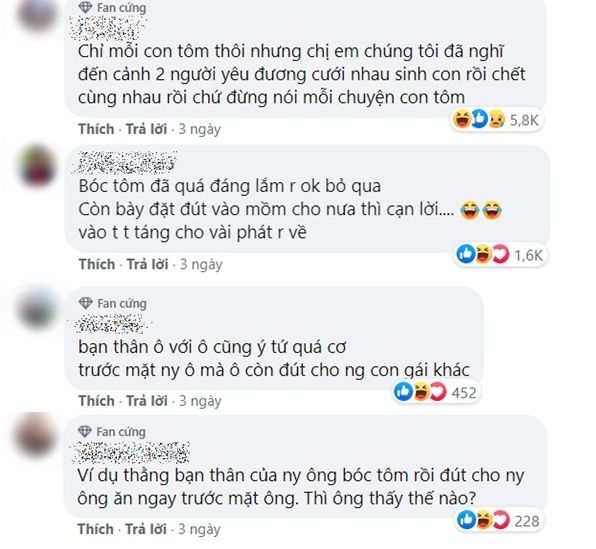 Chàng trai than bồ giận vì bóc tôm cho bạn, CĐM: “Chưa bị đánh là may”