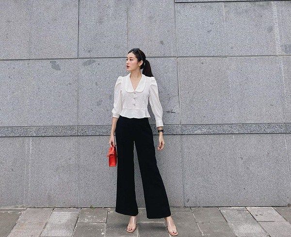 4 kiểu giày hack chiều cao được sao Việt ưu ái: Giày mũi nhọn màu be