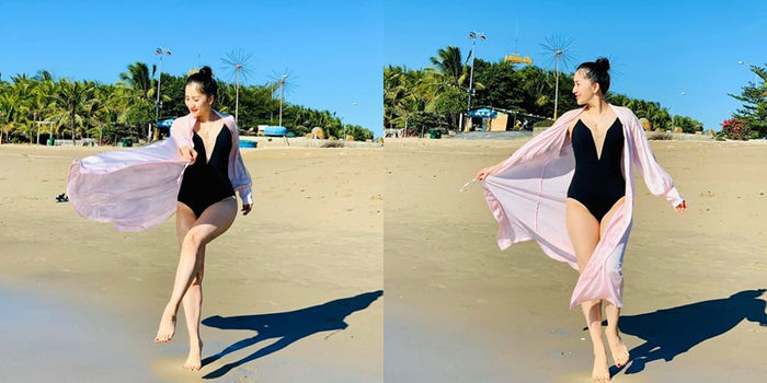 Khánh Thi khoe body gái hai con trông mòn con mắt khi diện bikini