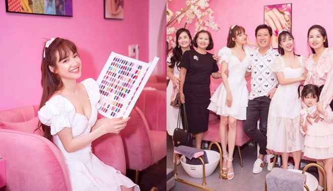Khéo như Nhã Phương: Đang đi sự kiện vẫn chăm chút cho chồng