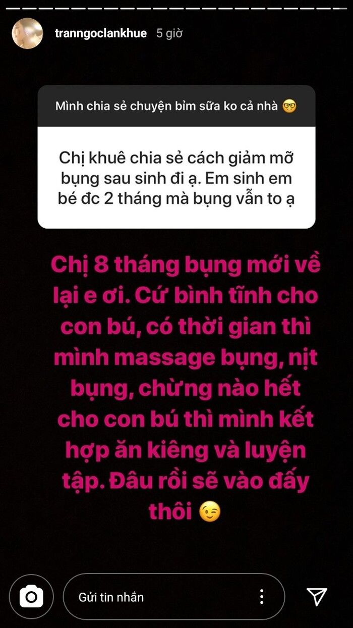Bí kíp đẹp như Lan Khuê sau sinh: Massage bụng, luyện tập đều đặn