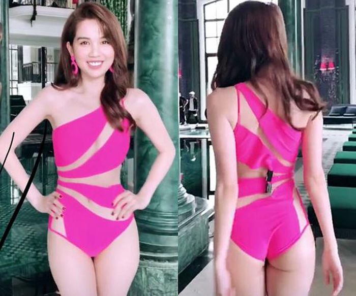 Mỹ nhân Việt gầy đến nỗi phải dùng ghim cố định lại trang phục