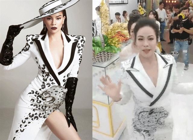 Nhật Kim Anh bị nghi mặc váy nhái của Hà Hồ, NTK nói: Giống tận 95%