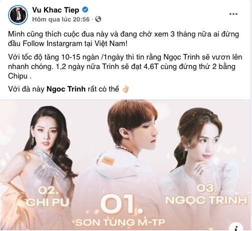Sau khi vạ miệng, Vũ Khắc Tiệp khiến Ngọc Trinh bị ghét lây