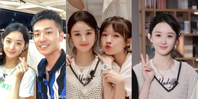 Triệu Lệ Dĩnh khoe nhan sắc gây sốt khi đứng cạnh đàn em kém 11 tuổi