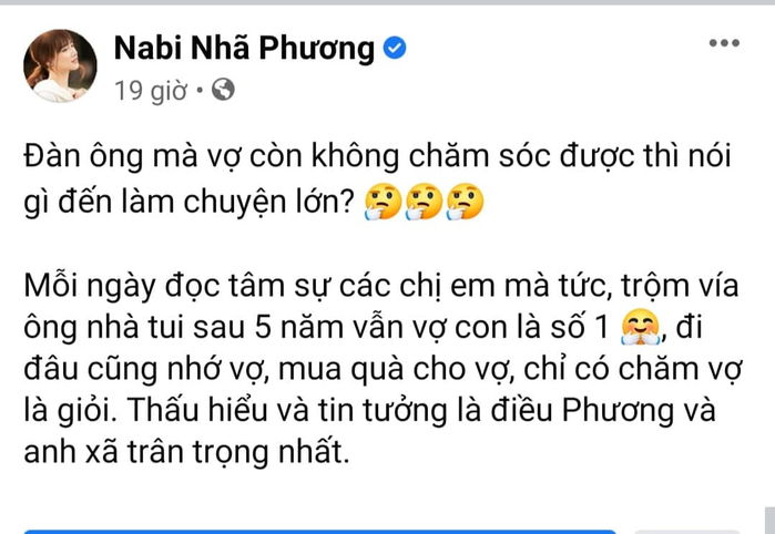 Từng kín như bưng, Nhã Phương nay thoải mái công khai khen ông xã