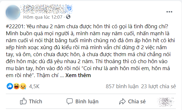 Yêu 2 năm chỉ được hôn… mu bàn tay, CĐM nảy ra đầy thuyết âm mưu