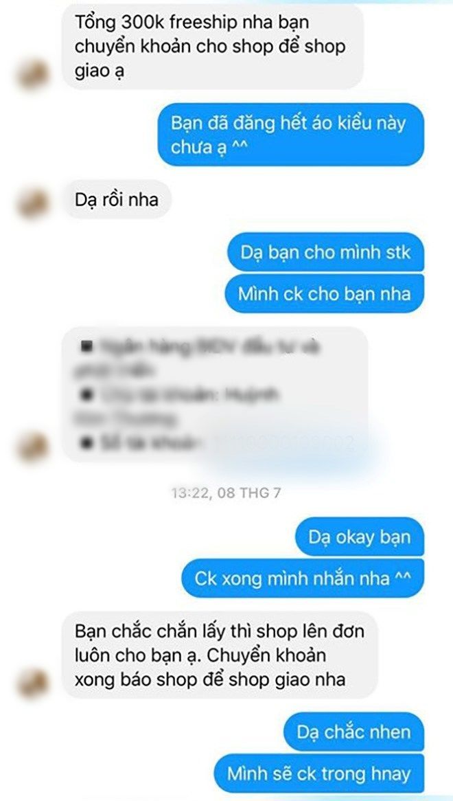 Yêu cầu chuyển khoản trước nhận hàng sau, chiêu lừa đảo online mới