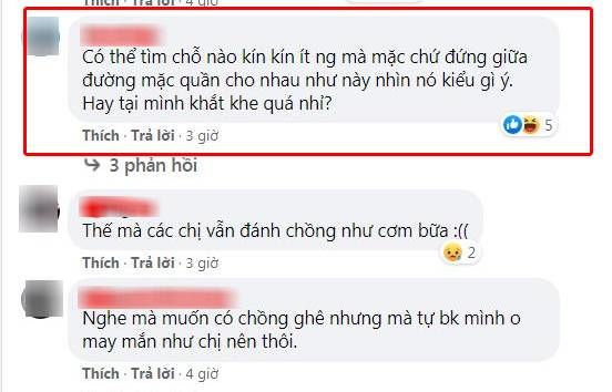 Vợ bầu hạnh phúc khi chồng nịnh đầm, cúi xuống mặc quần hộ giữa phố