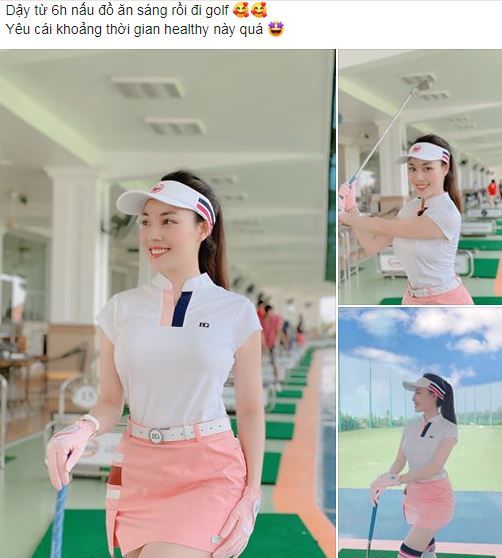 Âu Hà My xoá sạch ảnh chơi golf sau khi bị chồng cũ tố không mang thai