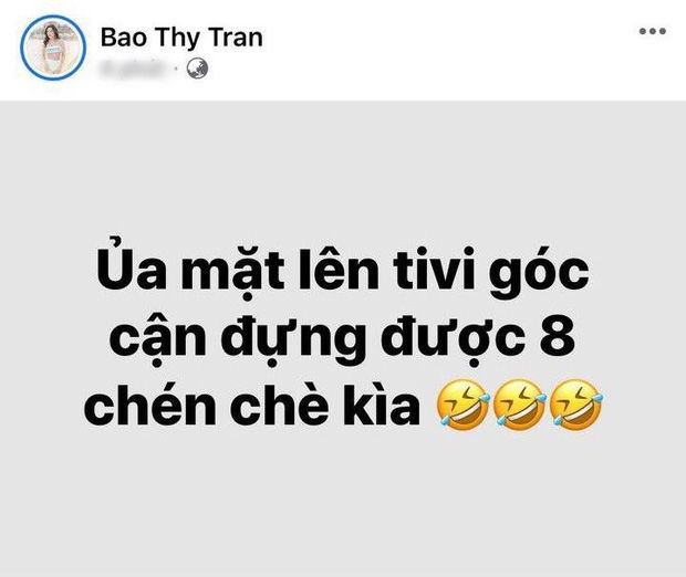 Bảo Thy mặt tròn khi lên tivi, tự nhận góc cận đựng được 8 chén chè