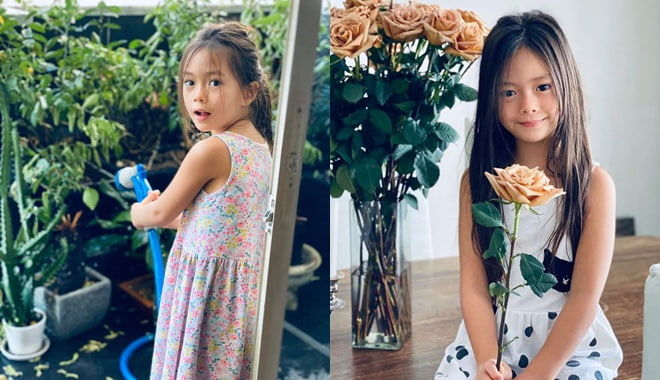 Bộ ảnh của mẹ con Đoan Trang gây sốt: Nhan sắc ái nữ như nàng thơ