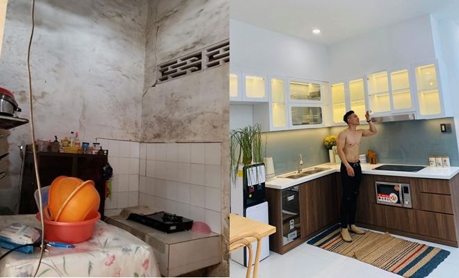 Căn nhà cũ kĩ lột xác thành nhà phố hiện đại, nội thất tiện nghi