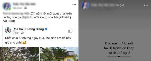 CDM phản ứng nam MC đăng status nghi cạnh khoé Hương Giang