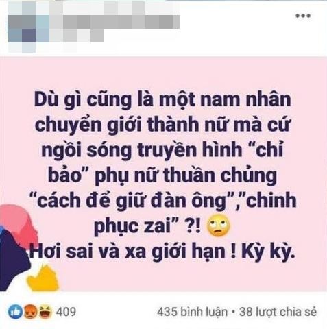 CDM phản ứng nam MC đăng status nghi cạnh khoé Hương Giang
