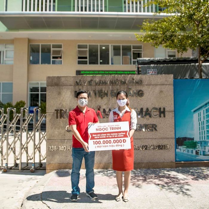 CEO Ngọc Trinh quyên góp 270 triệu đồng giúp Đà Nẵng chống dịch