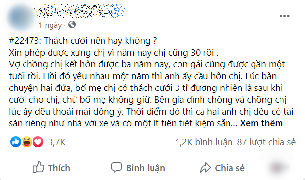 Cô gái khoe thách cưới 3 tỷ: Thách cưới không sai, ít tiền đừng cưới