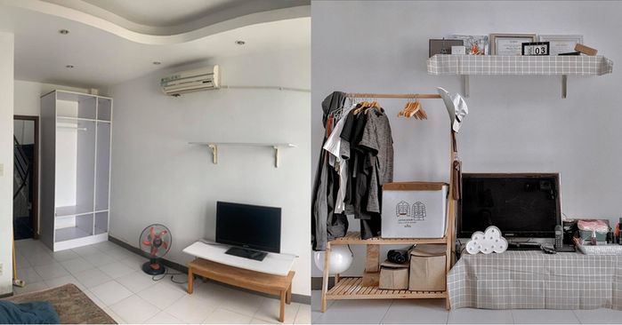 Biến phòng ngủ đơn điệu thành không gian sống mang phong cách Hàn Quốc