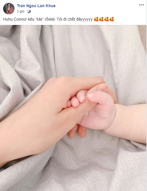 Con trai Lan Khuê: Hơn 5 tháng bi bô nói, 8 tháng đã tự đứng vững