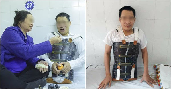 Xúc động người mẹ nghèo 5 con cưu mang thêm chàng trai hỏng thân dưới