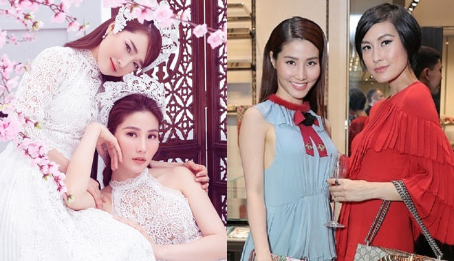 Diễm My 9X, Nhã Phương đọ măt mộc cùng đàn chị Kathy Uyên
