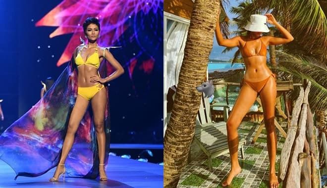 Đường cong của H'Hen Niê sau 2 năm lọt top 5 Miss Universe