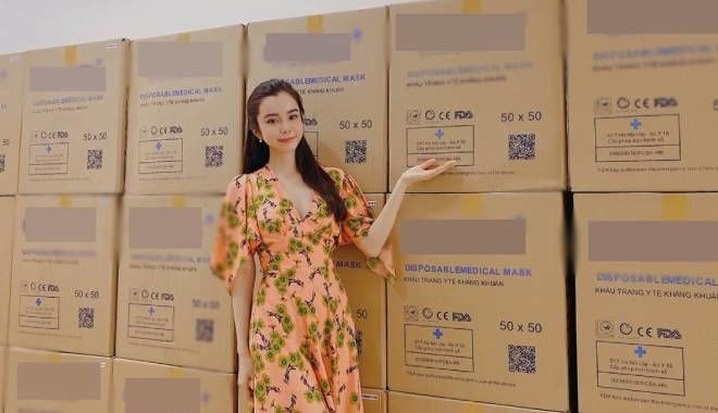 Hoa hậu Huỳnh Vy ủng hộ 50.000 khẩu trang y tế cho Đà Nẵng, Đồng Tháp