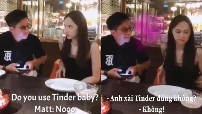 Hương Giang chất vấn Matt Liu Có chơi Tinder không?