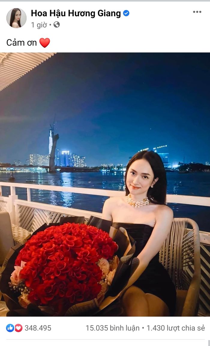 Hương Giang vội sửa status sau khi gọi Matt Liu là anh yêu