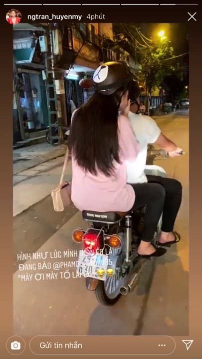 Huyền My tình tứ cùng cầu thủ Đức Huy sau phủ nhận tin đồn tình cảm