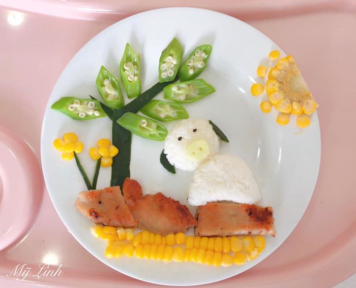 Làm cơm ăn dặm cho bé ngon phần vị, đã phần nhìn người lớn cũng thích